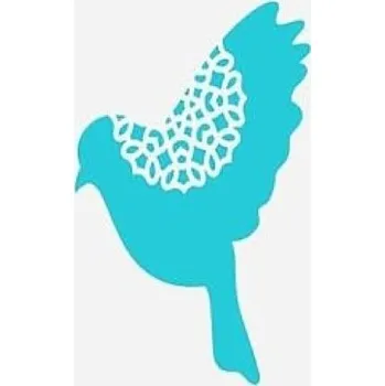 Plastová šablona, PTÁČEK 8, 15x15 cm, 1 kus