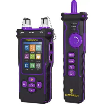 Měřící laser Sledovač optických kabelů Ermenrich NetGeeks NP60 Fialový