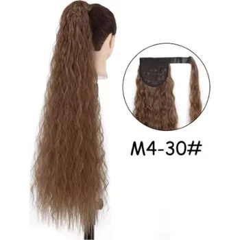 Dlouhý vlnitý příčesek s omotávací páskou - 16 barevných odstínů Barva: M4-30, Velikost: 55 cm