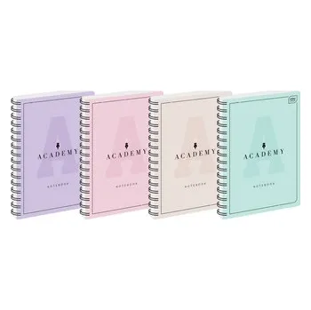 Set školních potřeb Kołonotes B5 100 k. kratka 90g Academy pastel, Interdruk