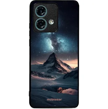 Pouzdro na mobilní telefon Lesklý kryt Mobiwear Glossy - Motorola Edge 40 Neo - G006G Hora s hvězdnou oblohou (Prémiové lesklé pouzdro, obal, kryt Mobiwear Glossy na mobil Motorola Edge 40 Neo - G006G Hora s hvězdnou oblohou, materiál Plast + TPU silikon - krytí po všech stranách,)