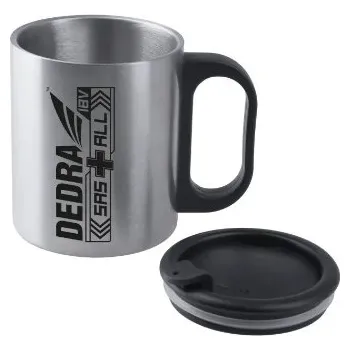 Dedra DED69201 Nerezový hrnek s víčkem