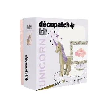 Set školních potřeb Zestaw startowy "Jednorożec" ramka, jednorożec, brokat 27 x 27 x 7cm. KIT025 C, Decopatch