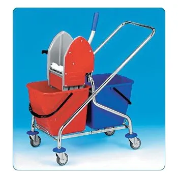 Úklidový vozík Úklidový vozík dvojkbelíkový-nerez CLAROL 210021KE