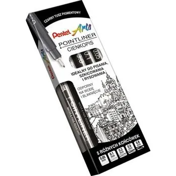 Cienkopis Pointliner 5 szt PENTEL