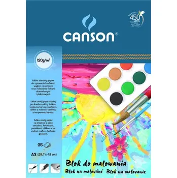Set školních potřeb Blok do malowania A3 25 k. 120g, Canson