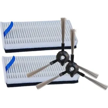 Sada příslušenství pro robotický vysavač Filtry a kartáče k vysavači XIAOMI E5 Robot Vacuum Black 2+2ks