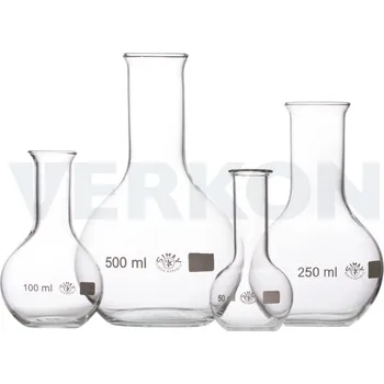 Laboratorní baňka Baňka s plochým dnem, úzkohrdlá, SIMAX, Objem [ml]: 50