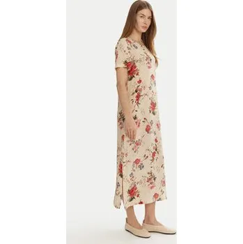 Dámské šaty Weekend Max Mara Letní šaty Giudy 2515221212 Béžová Regular Fit 40