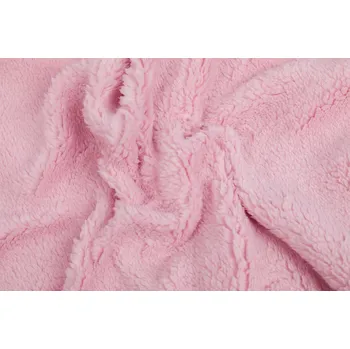 plyšák Sleep-well Metráž mikroplyš BERÁNEK, světle růžová, šíře 160cm