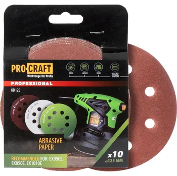 Brusný papír Brusný papír 10 ks. Procraft КD125.120
