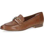 Dámské kožené mokasíny 9-24201-44-303 Caprice hnědá Barva: cognac nappa, Velikost: 40,5