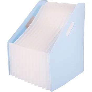 Organizer harmonijkowy A4 Macaron niebieski, Deli