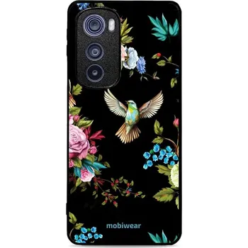 Pouzdro na mobilní telefon Lesklý kryt Mobiwear Glossy - Motorola Edge 30 5G - G041G - Ptáček a květy (Prémiové lesklé pouzdro, obal, kryt Mobiwear Glossy na mobil Motorola Edge 30 5G - G041G - Ptáček a květy, materiál Plast + TPU silikon - krytí po všech stranách, neošoupatelný)
