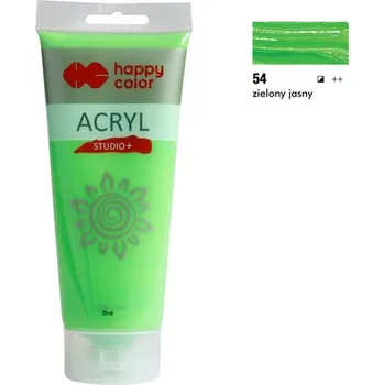Set školních potřeb Farba akrylowa Studio 200ml, zielony jasny , Happy Color