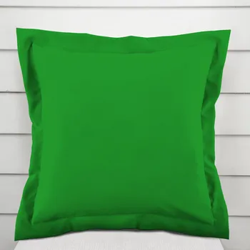 Povlak na dekorativní polštářek Dekorační povlak na polštář s lemem Rongo RG-043 Sytě zelený 40 x 40 cm
