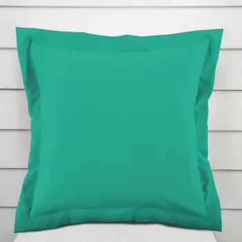 Povlak na dekorativní polštářek Dekorační povlak na polštář s lemem Rongo RG-091 Tyrkysově zelený 30 x 50 cm