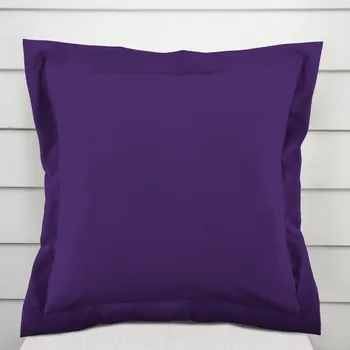 Povlak na dekorativní polštářek Dekorační povlak na polštář s lemem Rongo RG-082 Tmavě fialový 50 x 60 cm