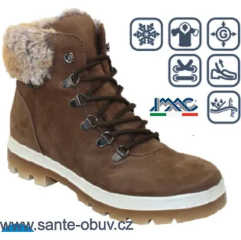 Dámská zdravotní obuv SANTÉ IC/858688 FANGO vych. obuv, hnědá - 37