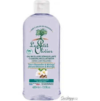 Odličovač Čisticí micelární voda Le Petit Olivier – mandlový květ a moringa