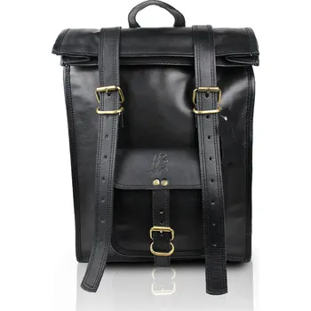 Městský batoh KOŽENÝ BATOH APOLLÓN EBONY