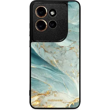 Pouzdro na mobilní telefon Lesklý kryt Mobiwear Glossy - Motorola Edge 50 Neo - G022G Zelenkavý a zlatavý mramor (Prémiové lesklé pouzdro, obal, kryt Mobiwear Glossy na mobil Motorola Edge 50 Neo - G022G Zelenkavý a zlatavý mramor, materiál Plast + TPU silikon - krytí po všech)