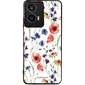Pouzdro na mobilní telefon Lesklý kryt Mobiwear Glossy - Motorola Moto G24 - G032G - Luční kvítí (Prémiové lesklé pouzdro, obal, kryt Mobiwear Glossy na mobil Motorola Moto G24 - G032G - Luční kvítí, materiál Plast + TPU silikon - krytí po všech stranách, neošoupatelný potisk, tenk