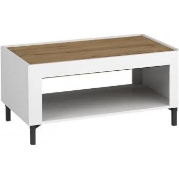 Konferenční stolek Konferenční stolek Nivorta NV9, Barva: bílá / bíla + dub whisky MIRJAN 5903211354717
