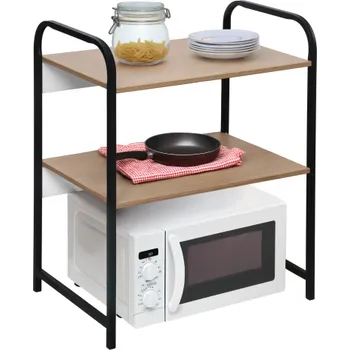 Knihovna Regál BAYAN. Černá/hnědá