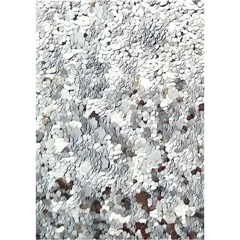 Barevný papír Karton cekinowy Srebrny 5 ark. A4 210 g/m2, Galeria Papieru