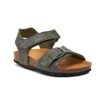 Dámská obuv Sandály Geox J Ghita Boy J028LB 00004 C0837 M Khaki 25