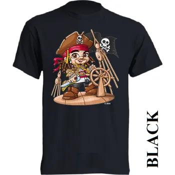 detske-levne-bavlnene-tricko-potisk-johnny-deep Barva: Black -černá, velikost: 164