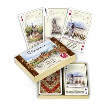 Karetní hra Karty Warszawa Akwarele 2 x 55 listków