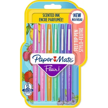 Pisaki Flair Scented zapachowe 6szt, Paper Mate