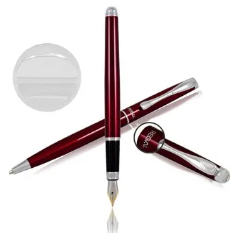 Komplet pióro i długopis Edward red RE108PD, Regal