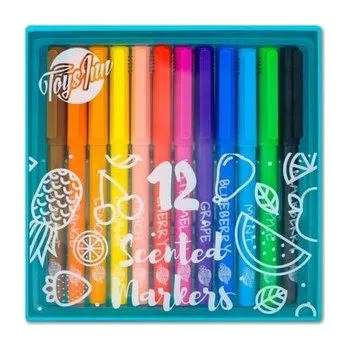 Set školních potřeb Markery pachnące 12 sztuk STnux