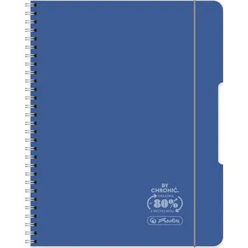 Set školních potřeb Brulion na spirali B5 80k. Eco PP ocean granat, Herlitz
