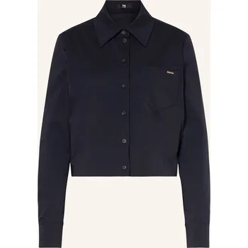 Dámská halenka Riani Dámská Cropped Košilová Halenka, tmavě modrá, 42