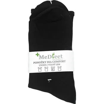 Pánské ponožky Ponožky DIA COMFORT - volný lem Velikost: 38-41, Barva: černá