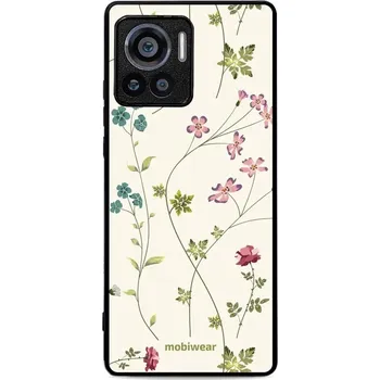 Pouzdro na mobilní telefon Lesklý kryt Mobiwear Glossy - Motorola Edge 30 Ultra - G035G - Tenké rostlinky s květy (Prémiové lesklé pouzdro, obal, kryt Mobiwear Glossy na mobil Motorola Edge 30 Ultra - G035G - Tenké rostlinky s květy, materiál Plast + TPU silikon - krytí po všech)