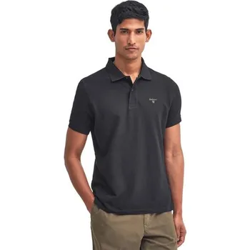 Pánská košile Barbour Lightweight Sports Polo Shirt — Classic Black