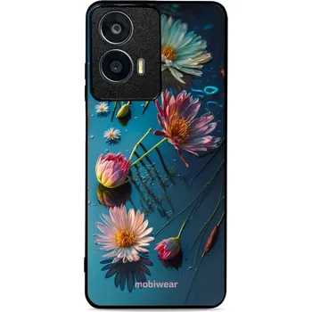 Pouzdro na mobilní telefon Lesklý kryt Mobiwear Glossy - Motorola Moto G24 - G013G Květy na hladině (Prémiové lesklé pouzdro, obal, kryt Mobiwear Glossy na mobil Motorola Moto G24 - G013G Květy na hladině, materiál Plast + TPU silikon - krytí po všech stranách, neošoupatelný potisk