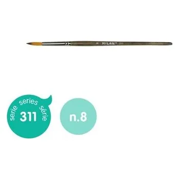 Pędzle syntetyczne okrągłe nr 8 seria 311, Milan