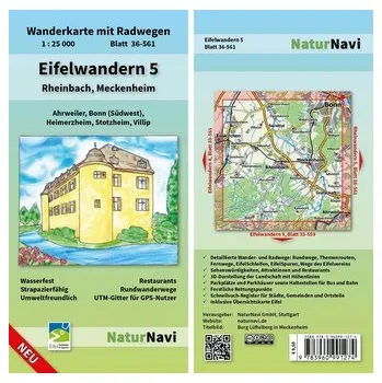 Eifelwandern 5 - Rheinbach, Meckenheim 1 : 25 000