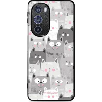 Pouzdro na mobilní telefon Lesklý kryt Mobiwear Glossy - Motorola Edge 30 Pro - G045G - Kočičky (Prémiové lesklé pouzdro, obal, kryt Mobiwear Glossy na mobil Motorola Edge 30 Pro - G045G - Kočičky, materiál Plast + TPU silikon - krytí po všech stranách, neošoupatelný potisk, tenké)
