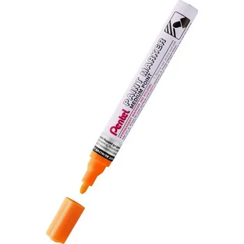 Marker olejowy - okrągła końc. 4,5mm, aluminiowa obudowa, pomarańczowy MMP10-F, Pentel