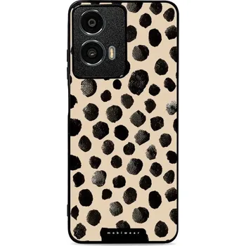 Pouzdro na mobilní telefon Lesklý kryt Mobiwear Glossy - Motorola Moto G24 Power - GA50G Černé puntíky (Prémiové lesklé pouzdro, obal, kryt Mobiwear Glossy na mobil Motorola Moto G24 Power - GA50G Černé puntíky, materiál Plast + TPU silikon - krytí po všech stranách, neošoupatelný)