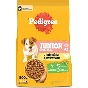 Krmivo pro psa Pedigree granule Mini Junior drůbeží se zeleninou 500 g