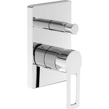 Vodovodní baterie Jika PURE Vanová-sprchová podomítková páková baterie, chrom H3214260040001 Varianta: - H3214260040001