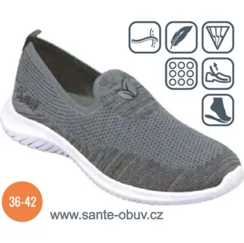 Dámská zdravotní obuv SANTÉ WD/180 GREY vych. obuv vel.36-42, šedá - 37